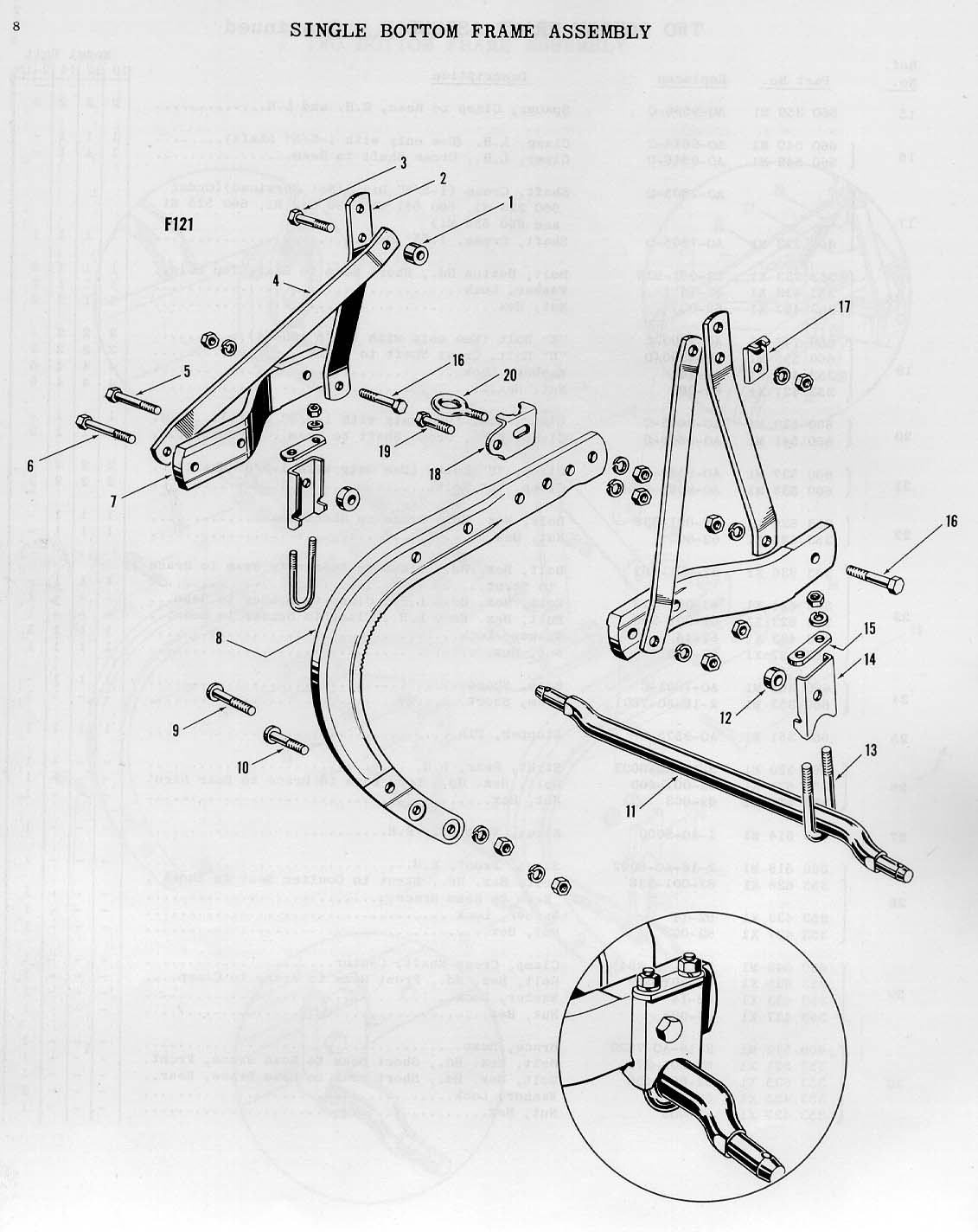 Ferguson AO Mouldboard Plows Parts Book